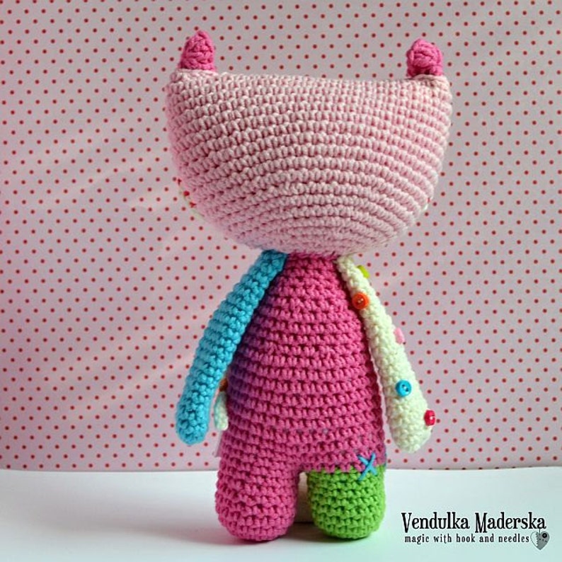 Crochet Pattern Cat Lisa by VendulkaM /amigurumi, toy digital pattern/DIY image 3