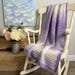 Lavender Clouds Throw Crochet Pattern | Ombre Blanket PDF | Textured Camel Stitch Afghan | Bulky Yarn Halo | PDF Download image 2