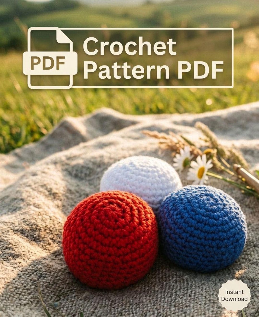 Crochet Footbag Pattern | Hacky Sack Style, Quick PDF (digital Download ...