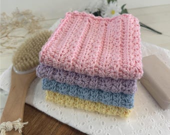 Crochet Pattern Bundle | Washcloth, Scrubby, Soap Sack (Digital PDF Set) | Easy Eco-Friendly DIY