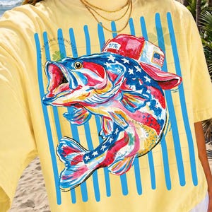 Camo Bass Fishing Png, 4th of July Png, Patriotic Duck Hunting Png, USA Red White Blue Png, Independence Day Png