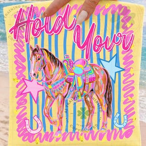 Hold Your Horses PNG, Striped Horse Png, Trending PNG, Preppy Horse Png, Rodeo Png, Girly Png, Horse Shoe Png, Horse Lover Png, Cowgirl Png