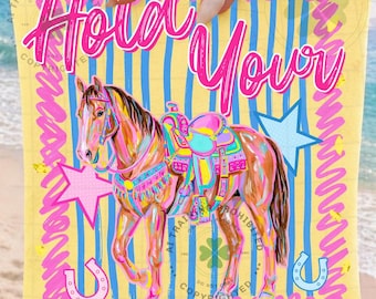Hold Your Horses PNG, Striped Horse Png, Trending PNG, Preppy Horse Png, Rodeo Png, Girly Png, Horse Shoe Png, Horse Lover Png, Cowgirl Png