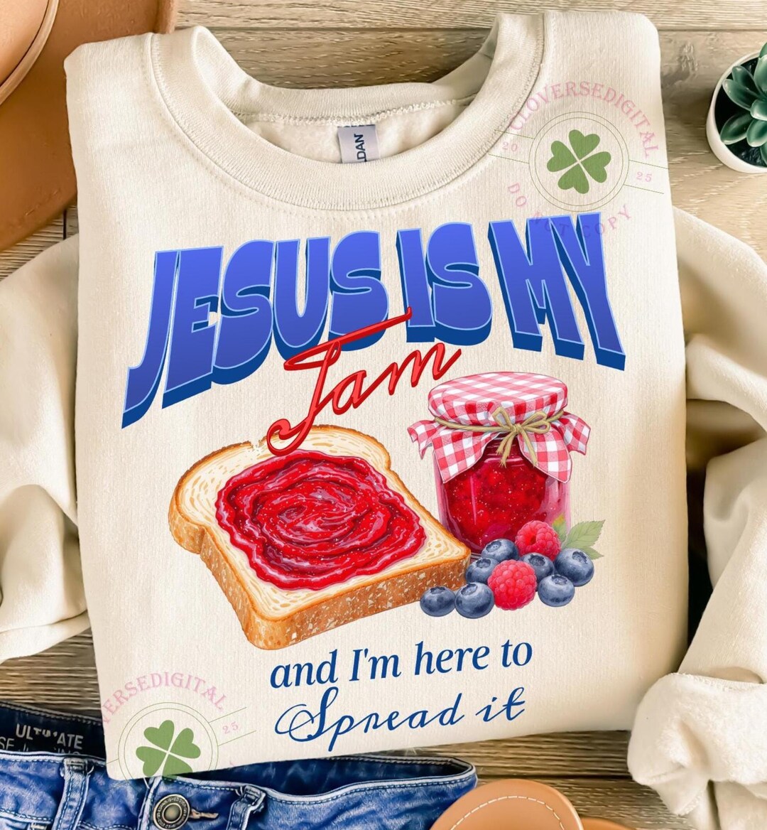 Jesus Loves Me Bunny Png, Jesus is My Jam Png, Funny Christian Quote ...