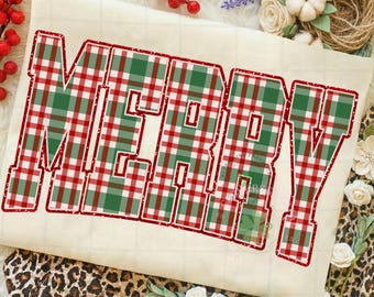 Merry Png Design, Faux Sequin Christmas Png, Varsity Png, Merry Christmas Png, Girly Png, Trendy Holiday Png