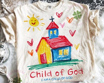 Child Of God Png, Kids Christian Sublimation, Christian Png, Cute Religious Png, Digital Download