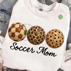 Soccer Mom Png, Checkered Leopard Soccer Ball Png, Coquette Soccer Mom Shirt Design, Sports Mama Png