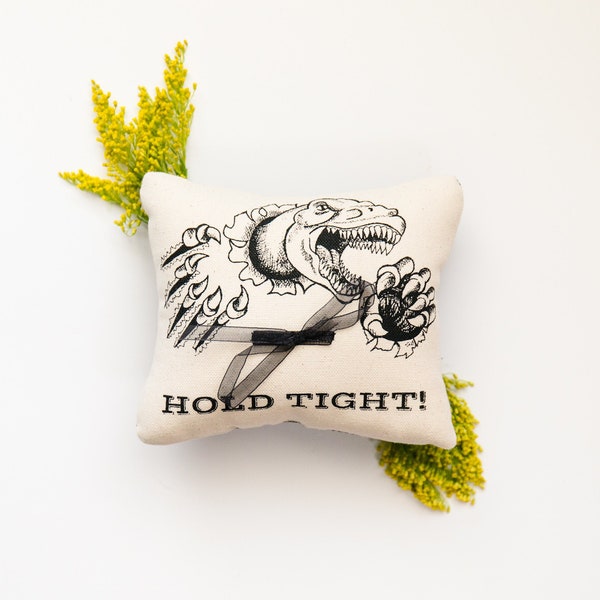 Dinosaur Ring Bearer Pillow Funny Ring Pillow Wedding Ring Dinosaur Wedding Accessories Wedding Ring Holder Dinosaur Wedding Cushion Dino