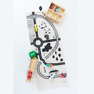Wunderschöner Waldorf Spielteppich Bastelteppich Kinderzimmerdeko Spieldecke Straßenkarte Spielmatte Straßenkarte Waldorf Spieldecke