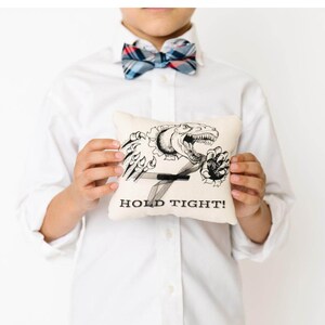 dinosaur ring bearer pillow