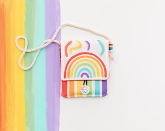 Rainbow Coloring Kit Crayon Toddler Purse Little Girl Purse Waldorf Crayon Waldorf Toy Montessori Toddler Kid Artist Gift for Kid Artist