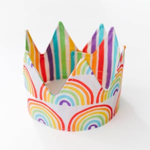 Rainbow Crown Pride Costume Rainbow Halloween Costume LGBTQ Pride Hat Rainbow Tiara Kid Pride Costume Rainbow Birthday Crown Pride Gift Kid