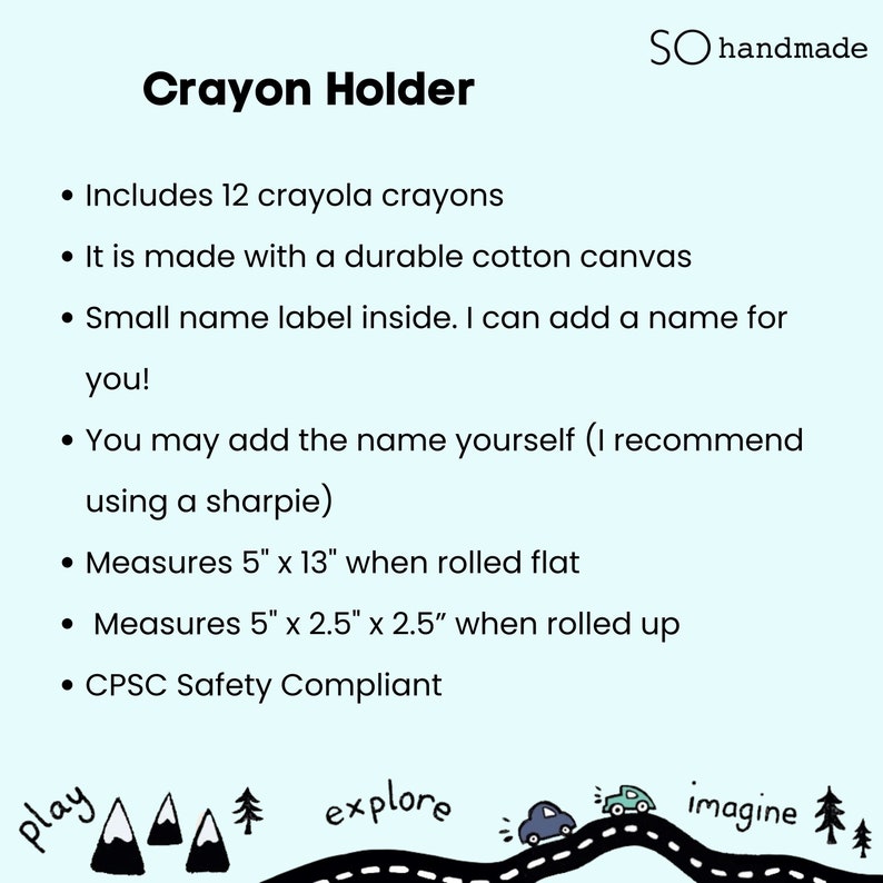 crayon roll details