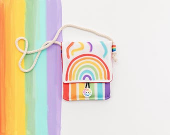 Regenboog kleurpotlood tas paascadeau voor kinderen Reistas regenboog feest gunst regenboog verjaardagscadeau meisje cadeau cadeau 3-jarig meisje regenboog