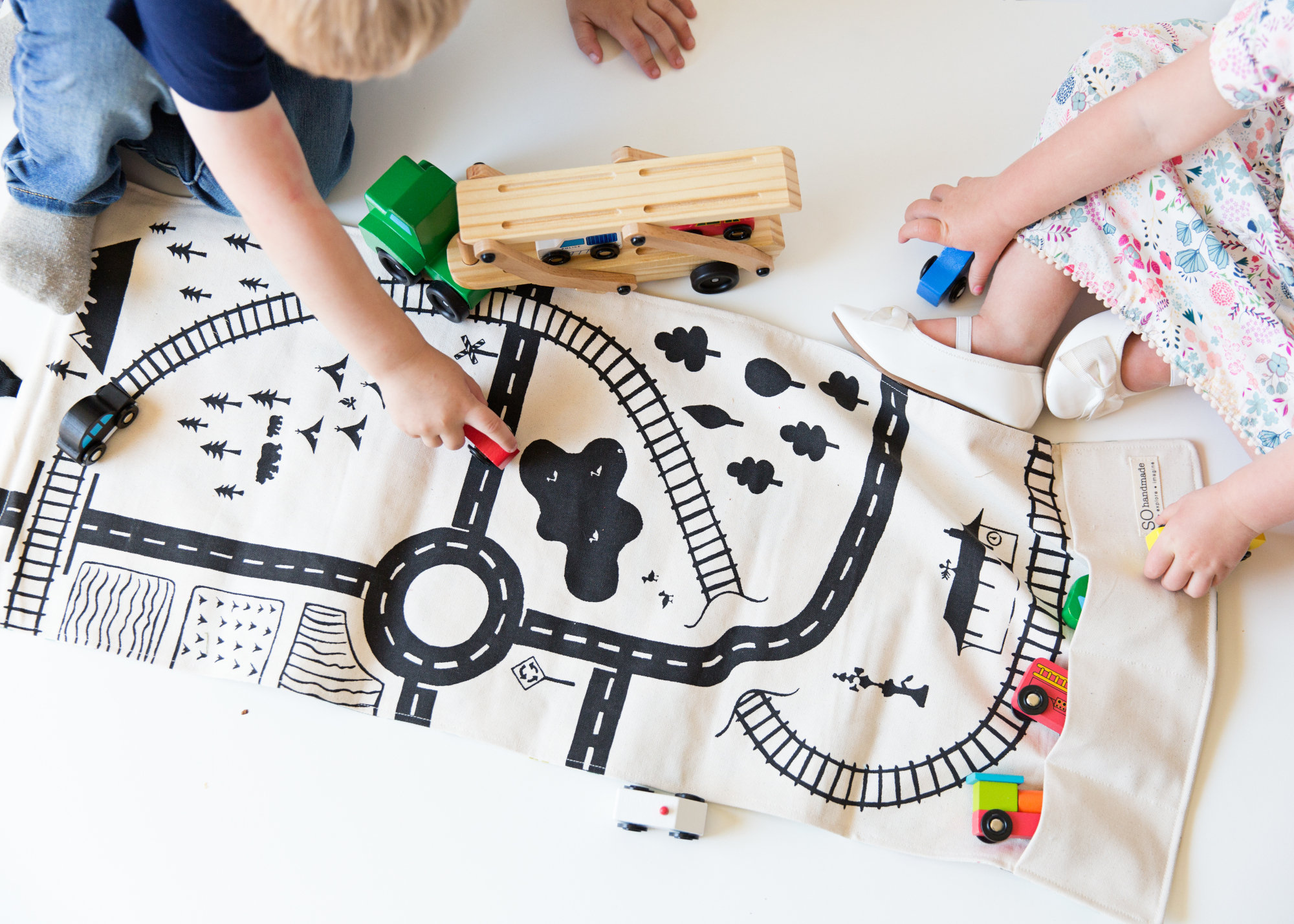 Large Train Playmat Organic Village Mat Town Playmat Train - Etsy Canada