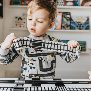 Road Tape Train Tape Track Tape Toddler Washi Tape Indoor Toddler Activity Street Tape Roadway Stickers Road Stickers Train Decor Tape Kids image 6