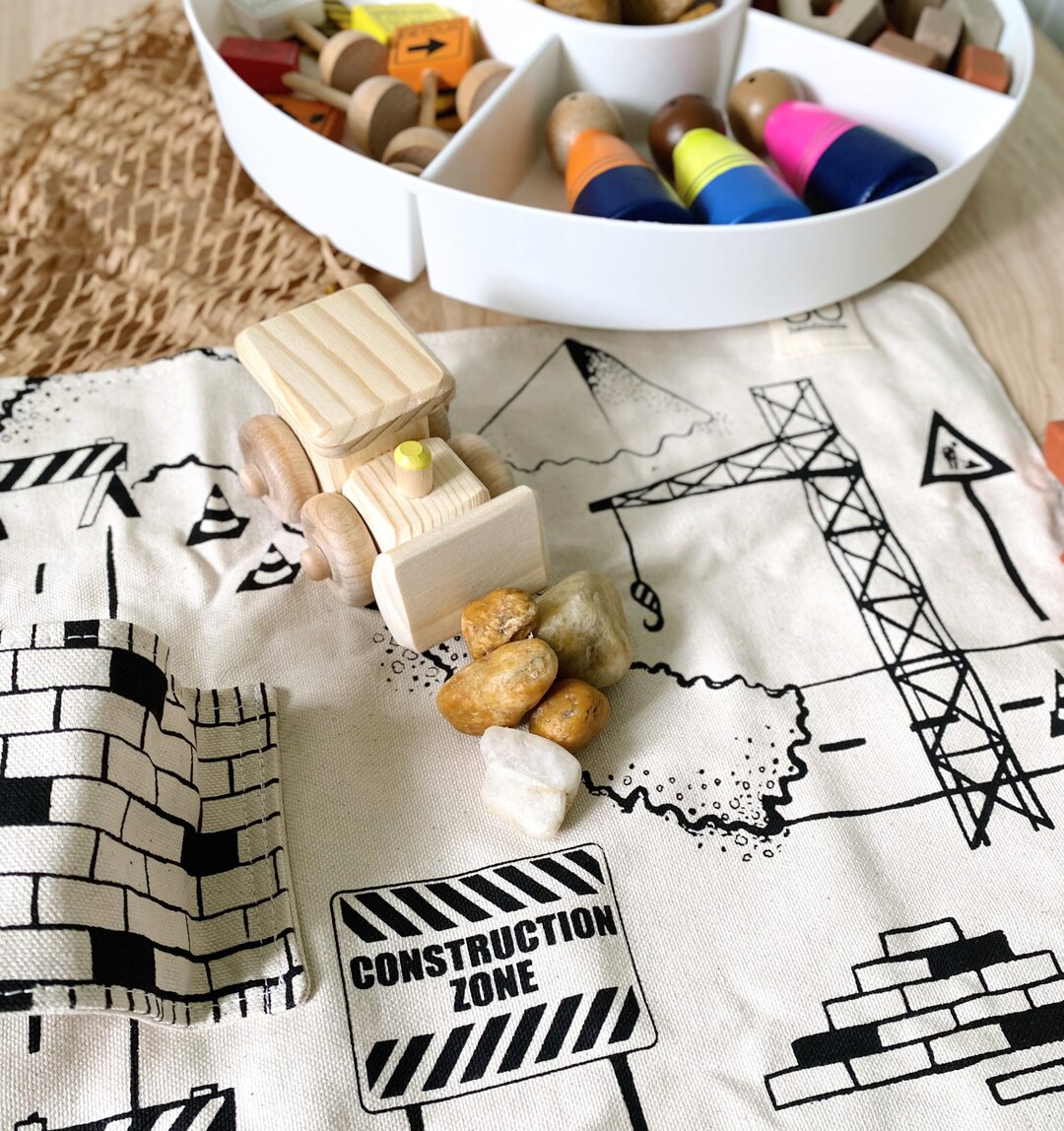 Montessori Play Mat Construction Play Mat Kid Portable Playmat Children