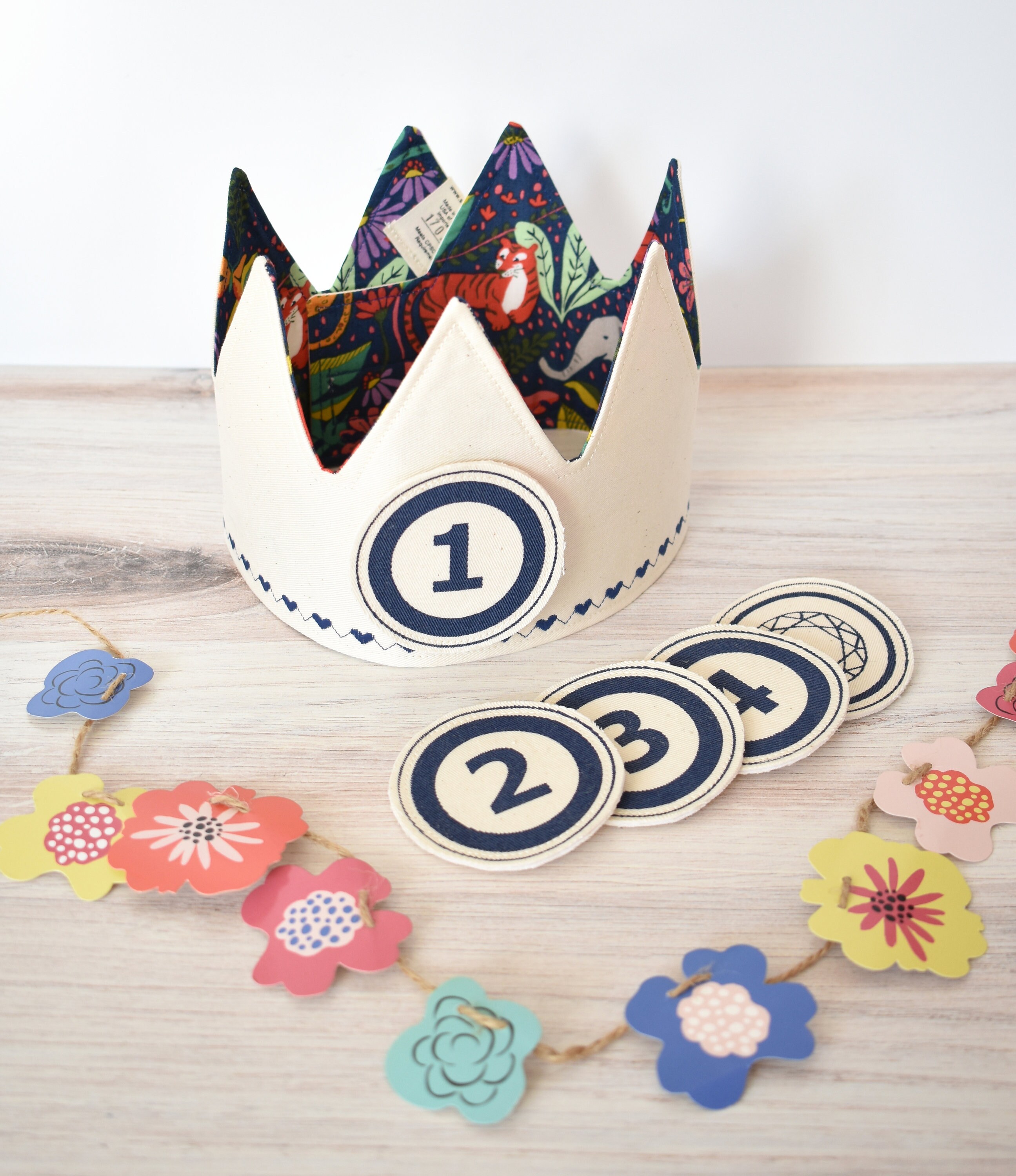 Boys Birthday Crown First Birthday Crown Navy Blue Baby | Etsy