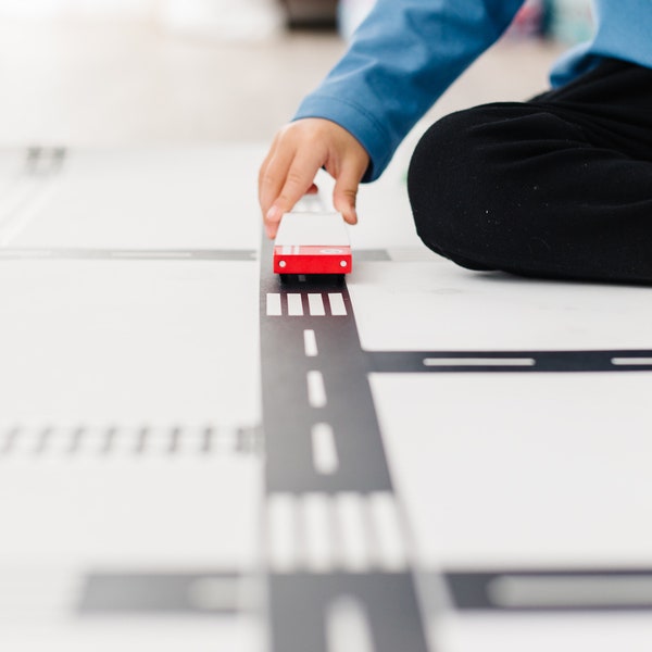 Rolls of Train Tape or Road Tape Indoor Race Track Indoor Train Track Screen Free Toddler Activity Waldorf Toddler Toys Toddler Race Track