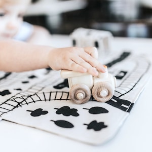 Toddler Travel Toys Train Busy Board Toddler Sensory Toys Montessori Toys Quiet Toddler Toy Train Toys for 2 Year Old Toddler Activities