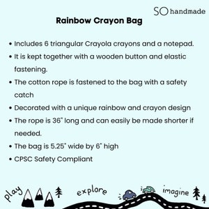 rainbow Crayon Bag details