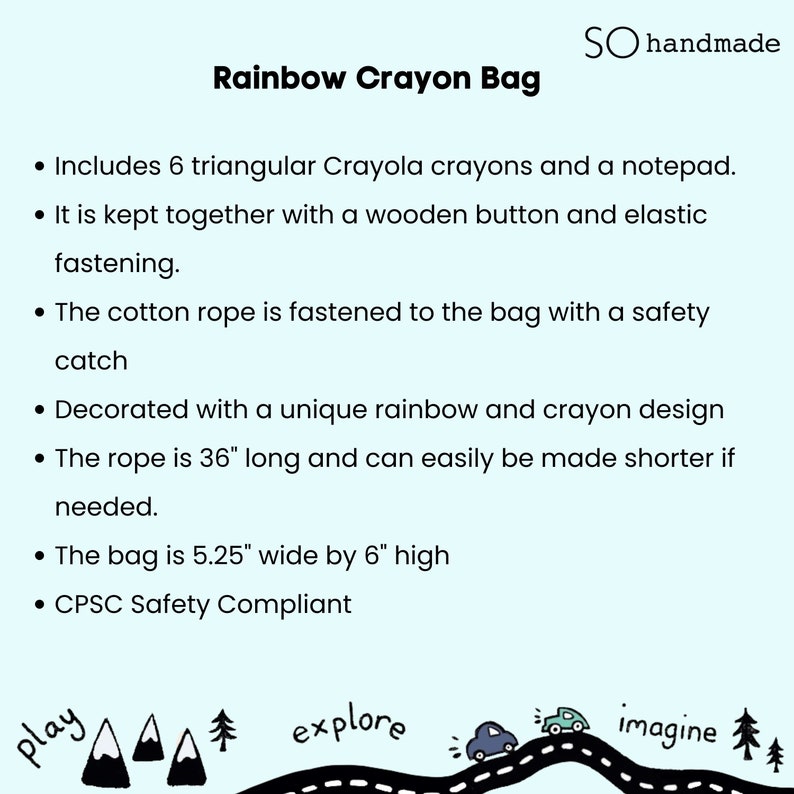 rainbow Crayon Bag details