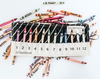 Organic Crayon Holder Baby Montessori Toy Back to School Supplies Montessori Toddler Gift Educational Toy Waldorf Toy Travel Toy for Toddler