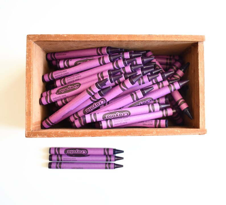30 Crayons violets crayons Crayola crayons pourpres en vrac Etsy