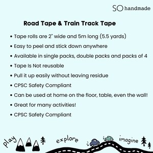 road and train tape details