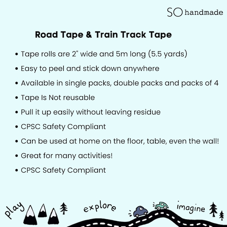 road and train tape details