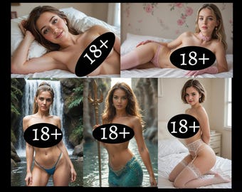 Ulubione przez fanów kolekcji Sapphoe – zestaw 5 zdjęć | Ai Nude Digital Download
