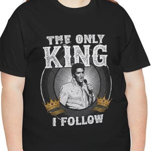 T-shirt Vintage Elvis Presley - Noir - Années 90 - Taille S