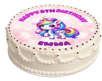 Tortenaufleger, Topper, Einhorn, Download