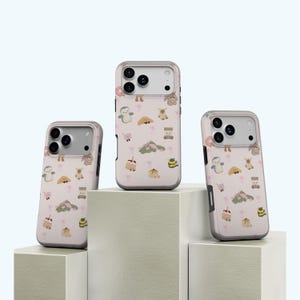 Cute Jellycat Inspired Phone Case, Plush Bunny Phone Cover, Whimsical Fall Phone Accessory, iPhone 17 16 15 14 13 12 11Pro Max, Samsung S25 S24 S23
