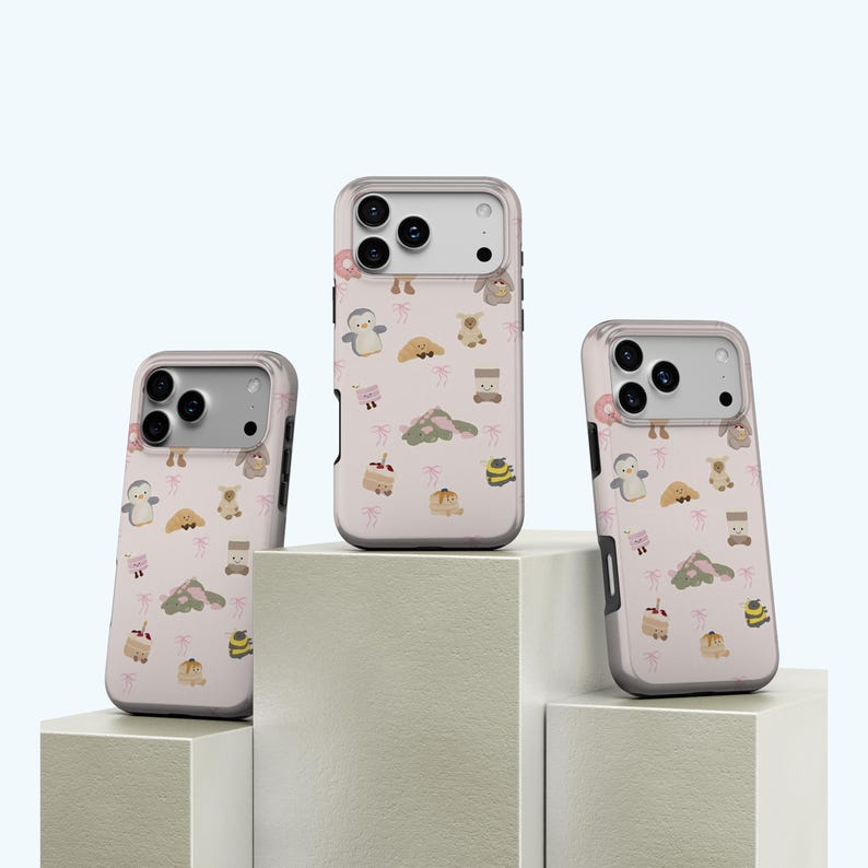 Cute Jellycat Inspired Phone Case, Plush Bunny Phone Cover, Whimsical Fall Phone Accessory, iPhone 17 16 15 14 13 12 11Pro Max, Samsung S25 S24 S23