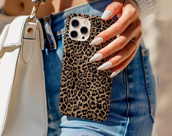 UNTAMED Leopard Print MagSafe Phone Case: Trendy Fall Design, Cheetah Leopard Print Black, iPhone 17 16 15 14 13 12 11 Pro Max, Samsung S25