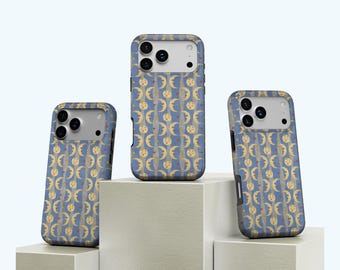 Moon and Star Pattern Personalised Phone Case, Whimsigoth Trending Alt Goth Teenage Girl Gifts, iPhone 17 16 15 14 13 12 11, Samsung S25 S24