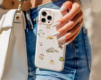 Cute Jellycat Inspired Phone Case, Plush Bunny Phone Cover, Whimsical Fall Phone Accessory, iPhone 17 16 15 14 13 12 11Pro Max, Samsung S25