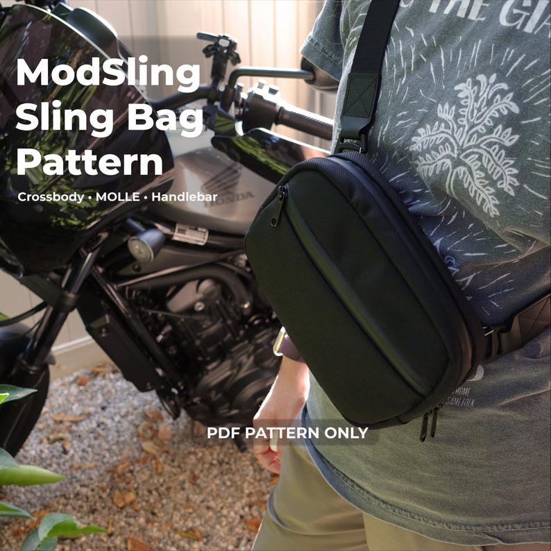 ModSling Modular Sling Bag Sewing Pattern (PDF Download) image 1