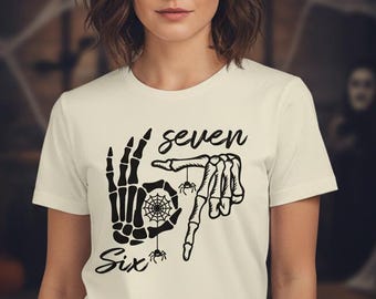 6 7 skeleton Hands SVG, Funny meme Clipart (Digital Download)
