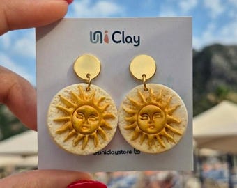 Sunburst Beach Earrings, Boho Festival and Vacation Jewelry