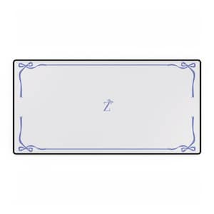 Tapis de souris Z Initial : tapis de bureau girly, décoration d&#39;espace de travail personnalisée