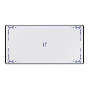 D Initial Desk Mat : tapis de souris personnalisé, décoration élégante pour bureau à domicile