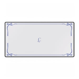 Tapis de bureau Initial C : décoration de bureau à domicile pour filles, tapis de souris personnalisé