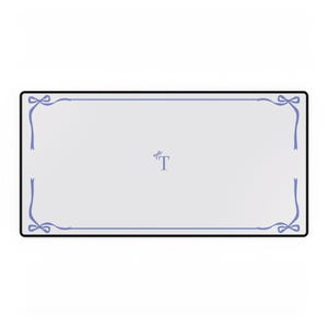 Tapis de bureau T Initial : tapis de souris personnalisé, décoration de bureau à domicile pour filles
