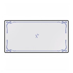 Tapis de bureau Initial X : décoration de bureau à domicile pour filles, tapis de souris personnalisé