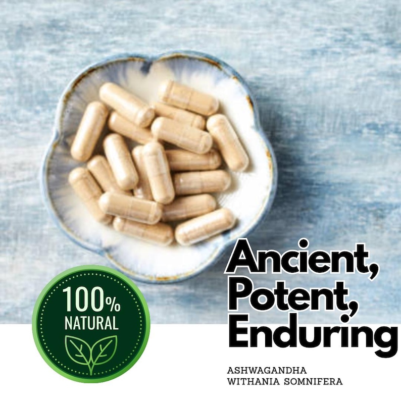 Ashwagandha Root Capsules • Withania somnifera • 500 mg • 60/120/180 ct • Vegan image 7