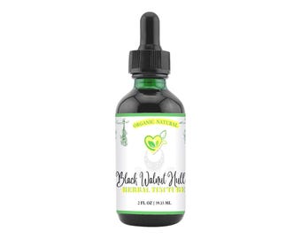 Svart valnötsskals-tinktur | Ekologiskt alkoholextrakt | Juglans nigra | 2/4/16oz