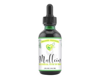 Mullein Leaf Tincture | Organic Alcohol Extract | Verbascum thapsus | 2oz–16oz