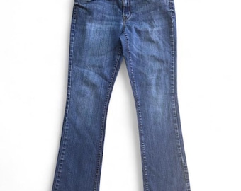 Jeans Sonoma Life + Style de corte bota / Denim con bolsillo de solapa, lavado medio, talla 8
